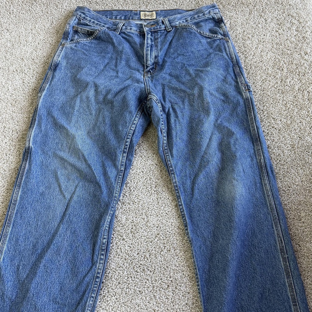 C.E. Schmidt Workwear Jeans Mens 36x29 Medium Wash Blue Denim Relaxed Straight